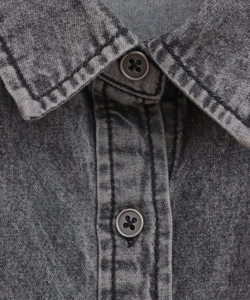 Green Parks ライトデニム５分袖シャツ 