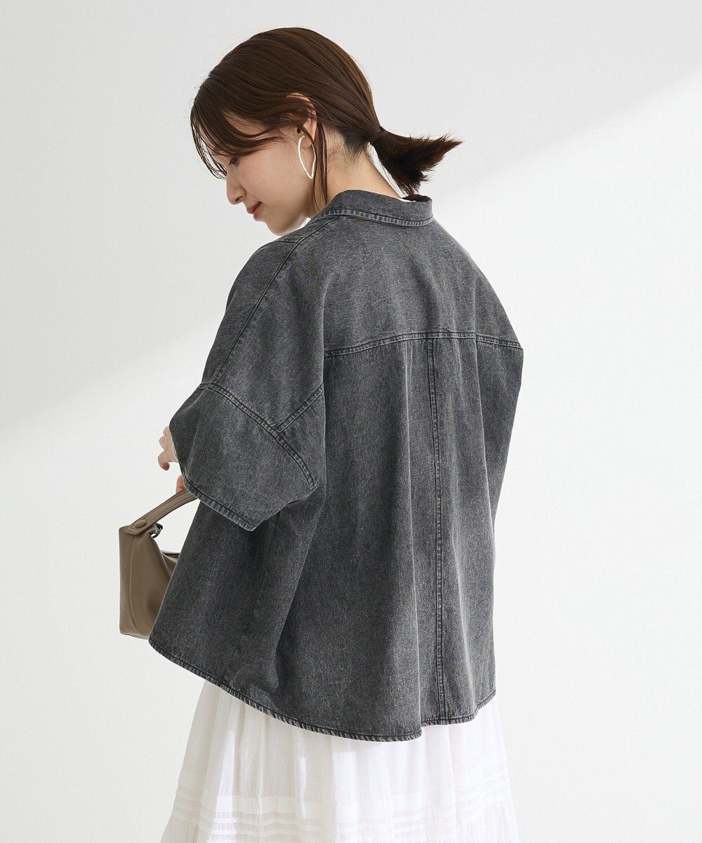 Green Parks ライトデニム５分袖シャツ 