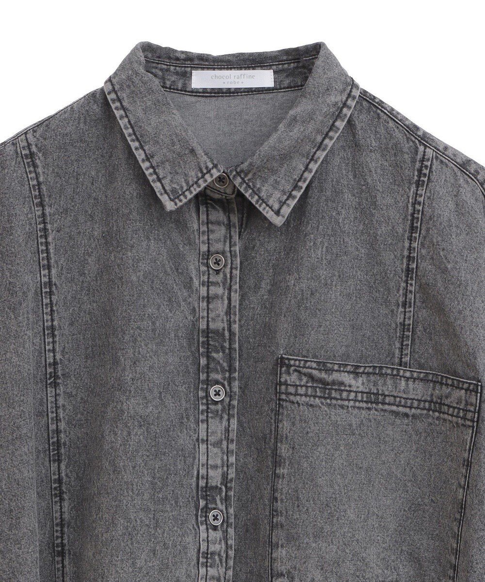 Green Parks ライトデニム５分袖シャツ 