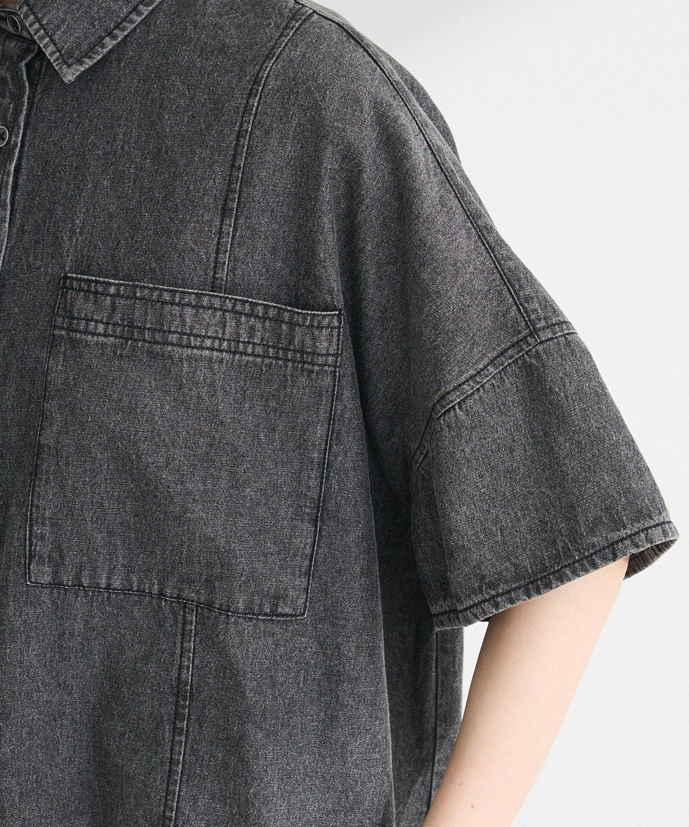 Green Parks ライトデニム５分袖シャツ 