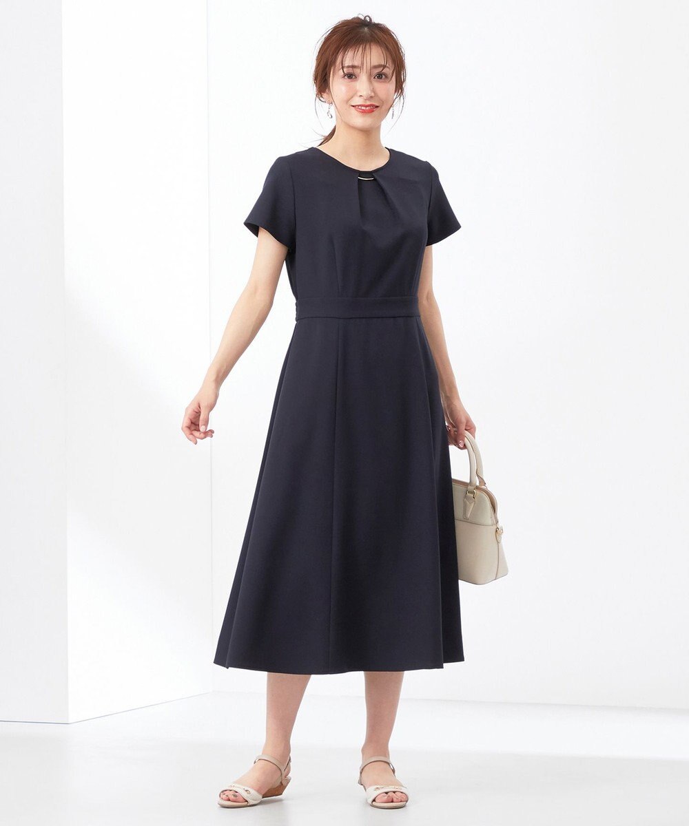 ANY SIS 【WEB・一部店舗限定】リネンライクポリエステル ワンピース 