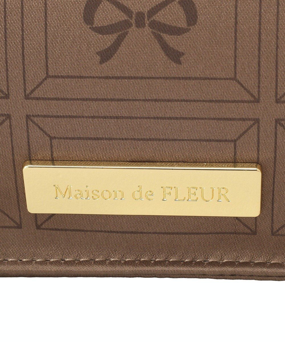Maison de FLEUR FLEURチョコレートスクエアトートバッグ 