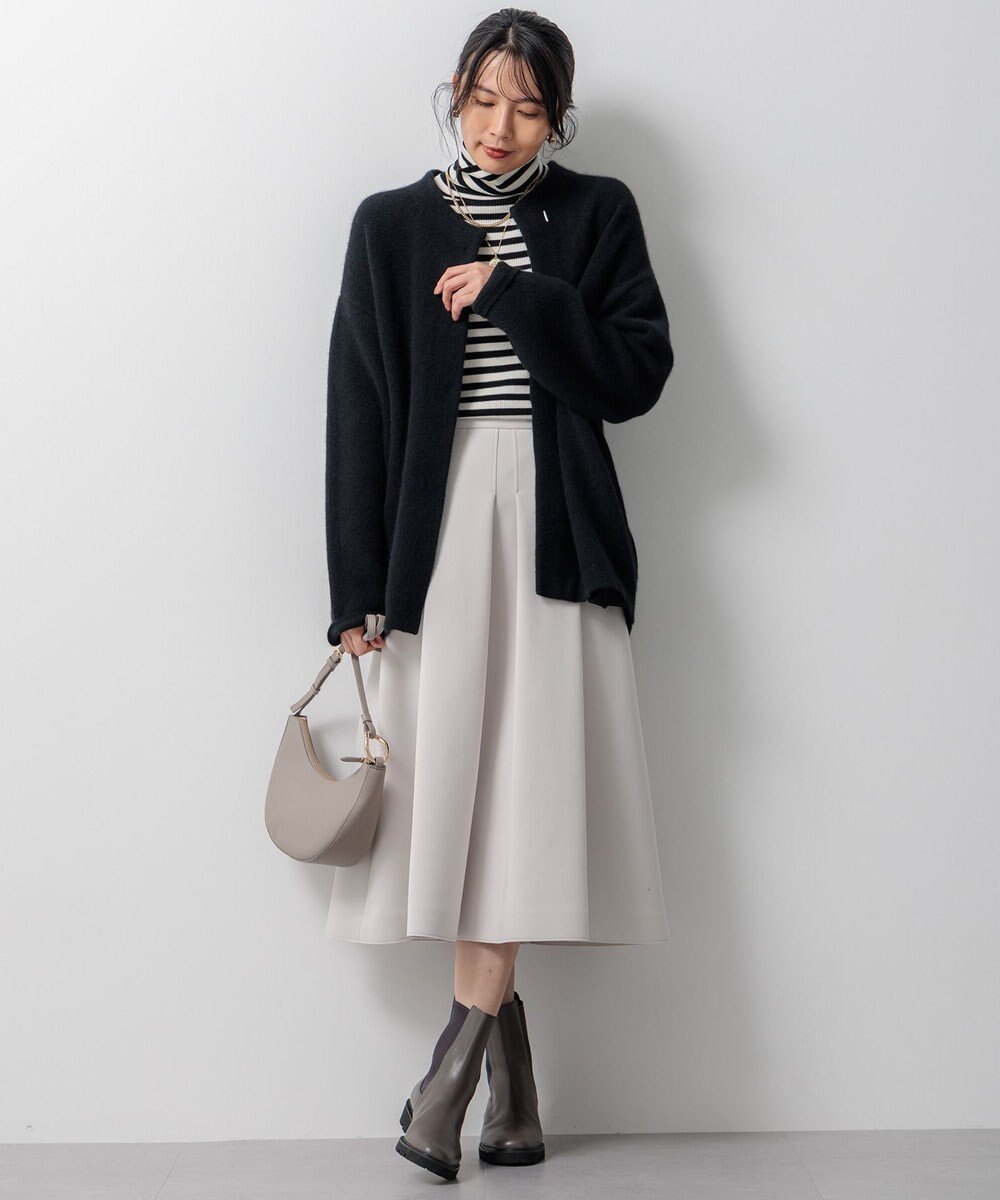 23区 【Oggi1月号/CLASSY.11月号掲載】ウーステッドウール リブタートルネック ニット 