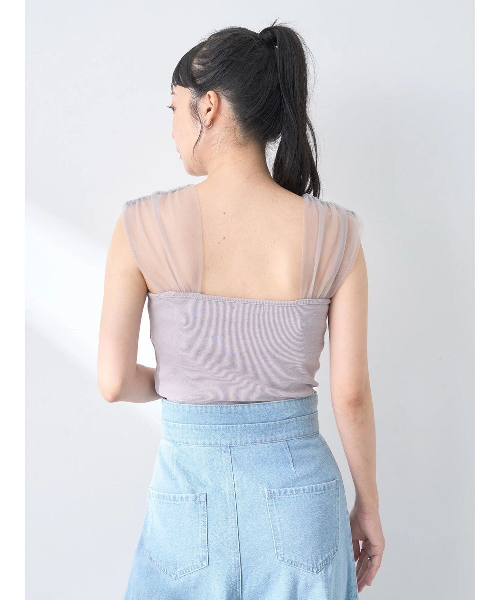 earth music&ecology チュールドッキングカップ付キャミソール 