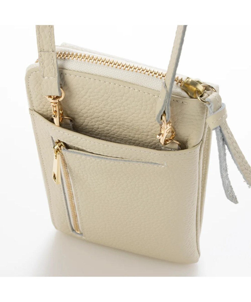 UNBILLION ペルケ perche / 牛革シュリンクタイプモバイルウォレットショルダー　旧8660 