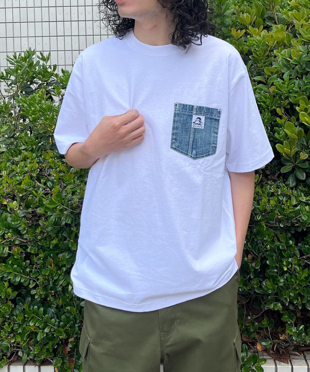 WEGO 【ユニセックス着用ITEM/MLサイズ展開】BENDAVISデニムポケットT（SS） 