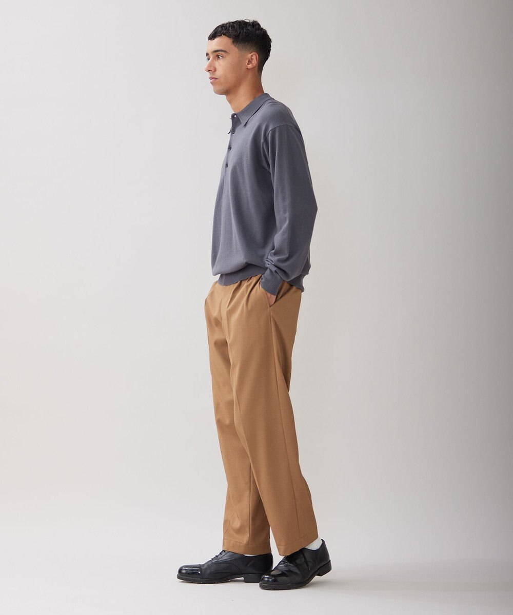 UNFILO MENS ライトウォーム ニットポロ 