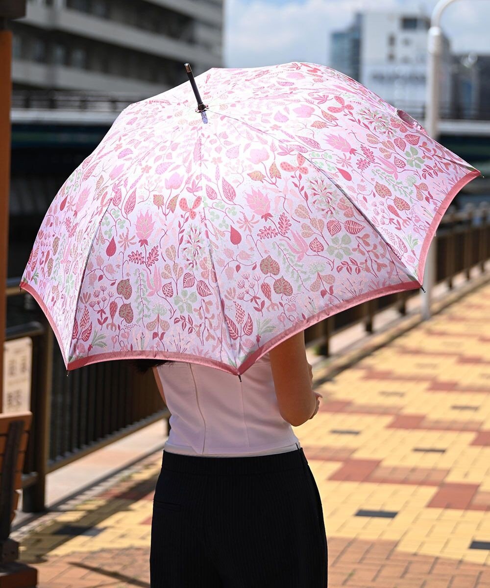 槇田商店 <新柄登場>Stig Lindberg HERBARIUM BRIGHT ピンク 長傘 