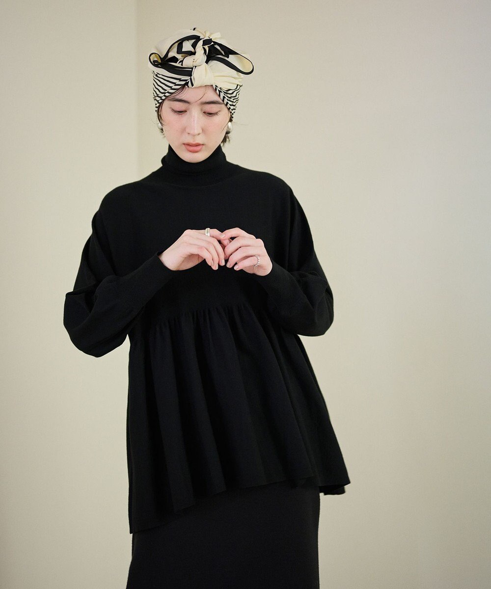 #Newans 【洗える】ペプラムデザインワイドシルエットプルオーバー 