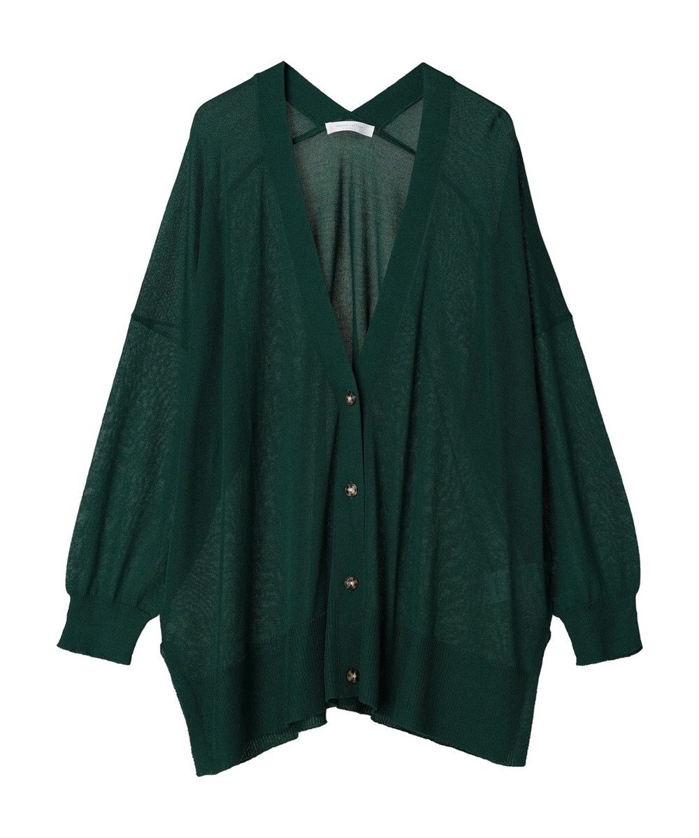 Green Parks 接触冷感シアーニットカーディガン 