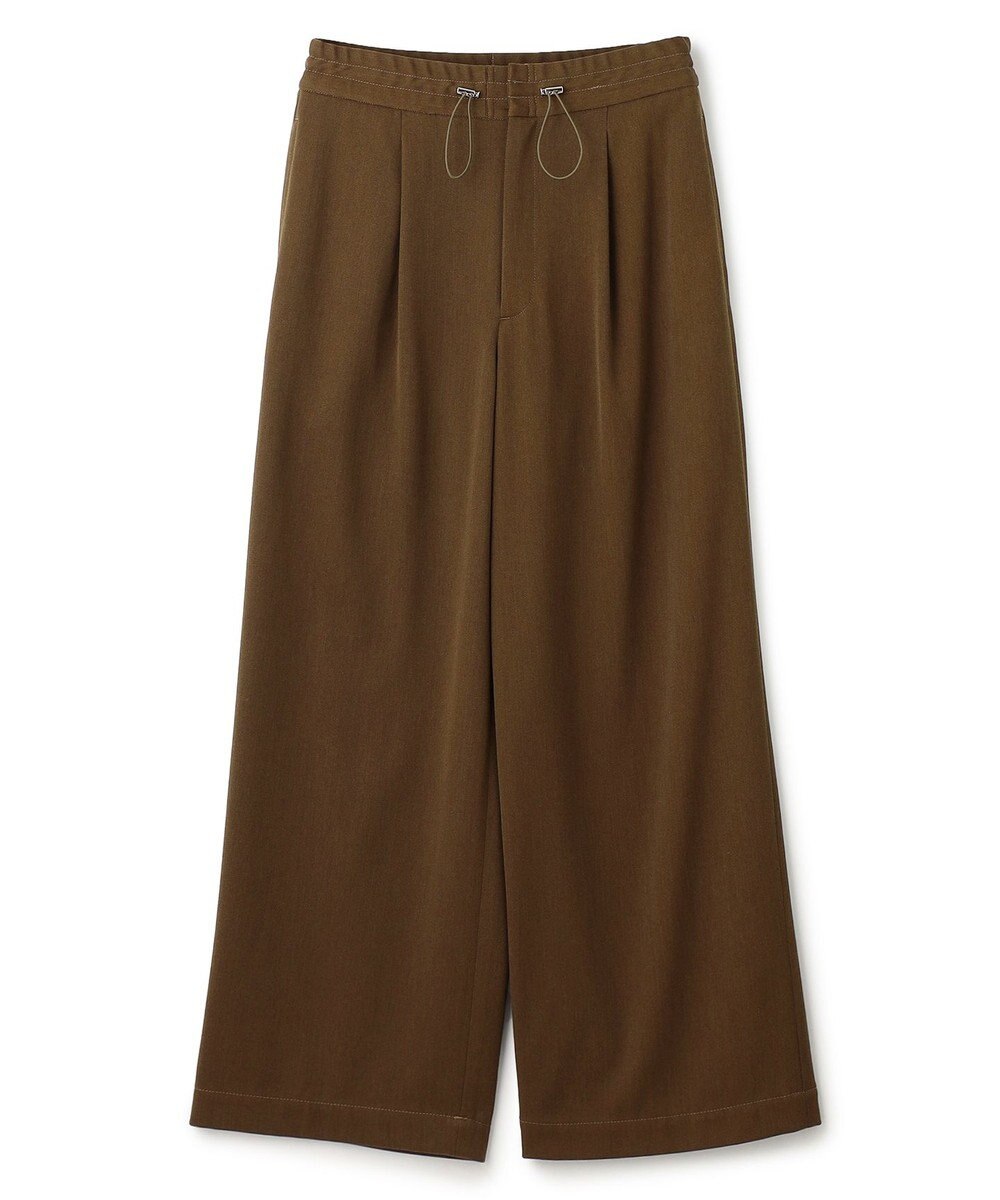 uncrave 【洗える】ギャバジン ドロストパンツ（uncrave WHITE） 