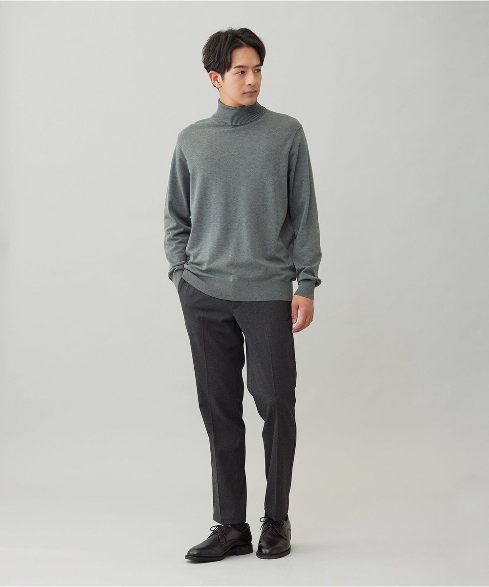 UNFILO MENS 【男女兼用】ソフトサーモ アンチピリングニット タートルネック 