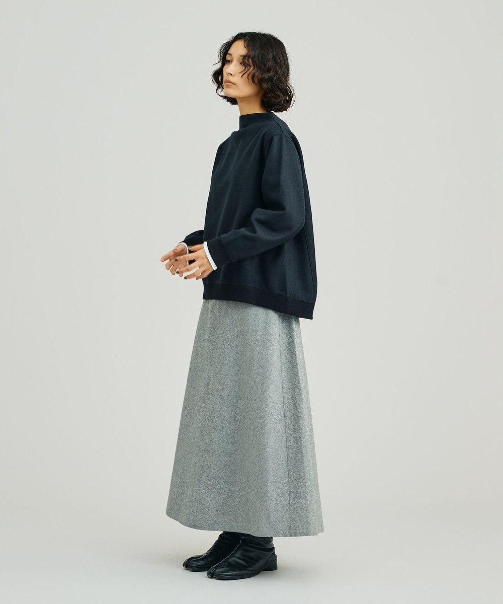 J.PRESS YORK STREET 【WOMEN】NEEDLE JERSEY ボトルネックプルオーバー 