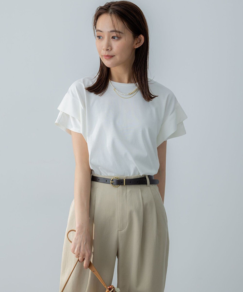 組曲 S IZAコットンドルマンスリーブ Tシャツ 