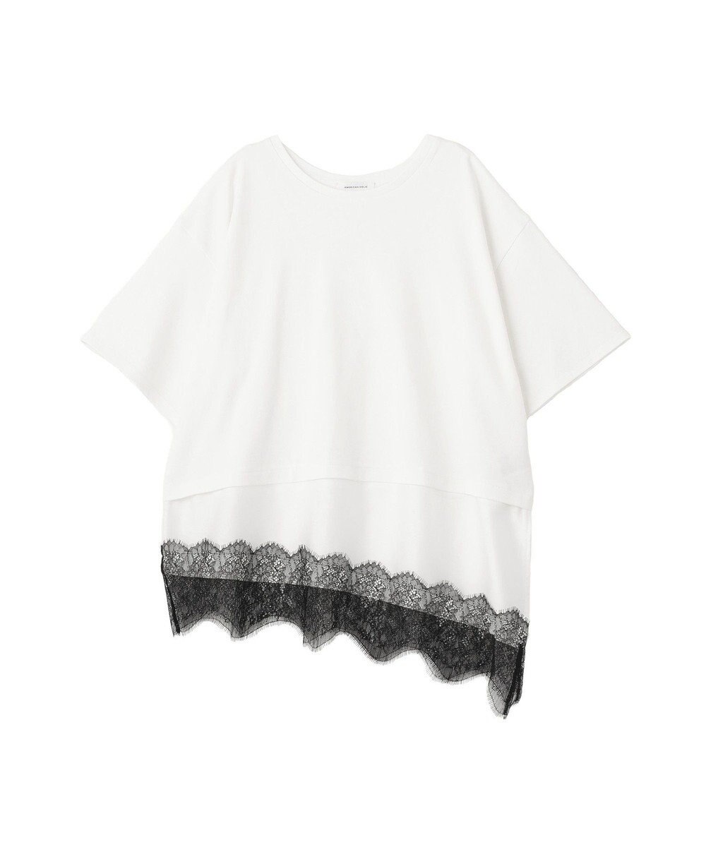 AMERICAN HOLIC レースドッキングＴシャツ 