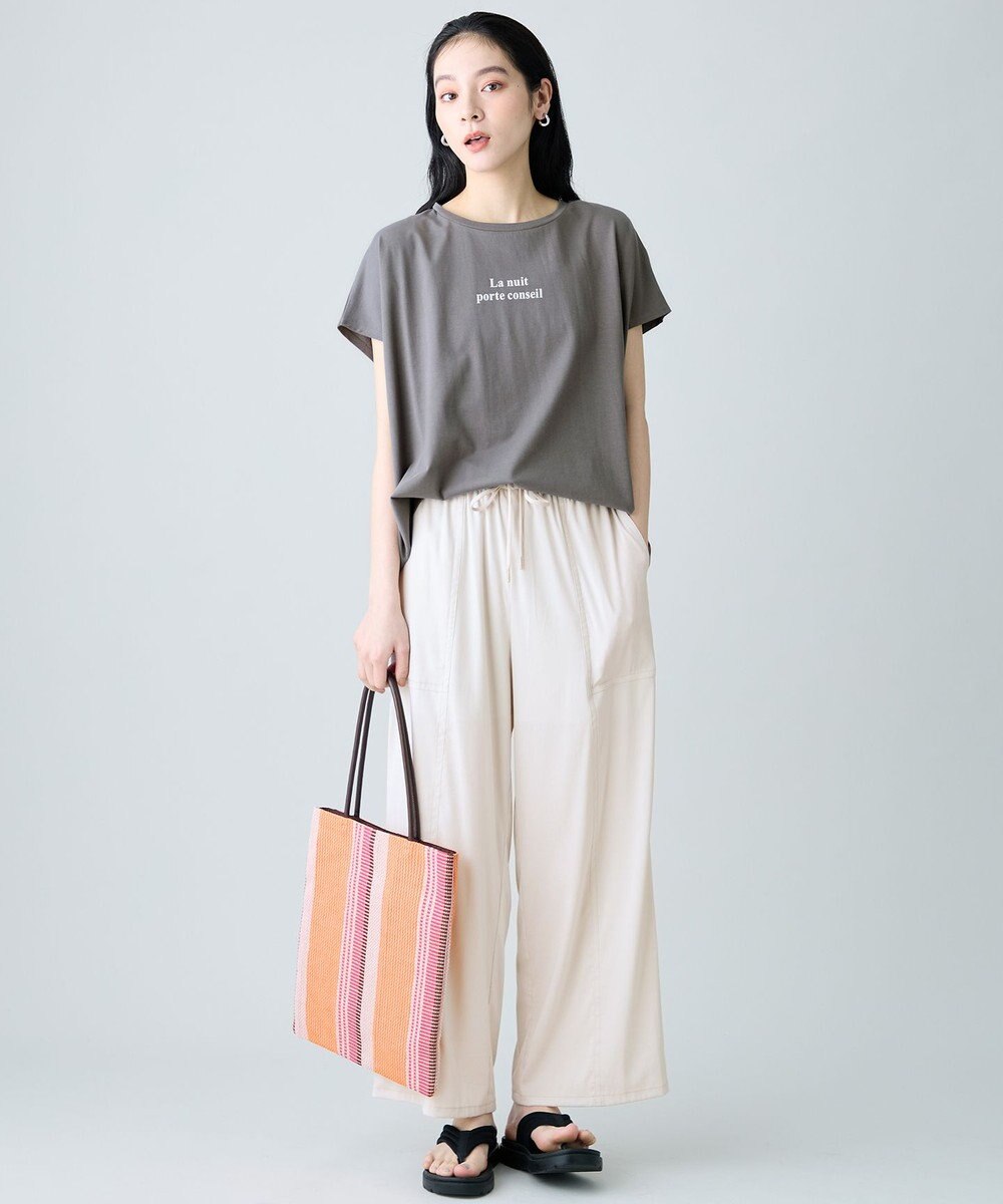 ANY ANYファンクションワイドフレンチスリーブTシャツ 