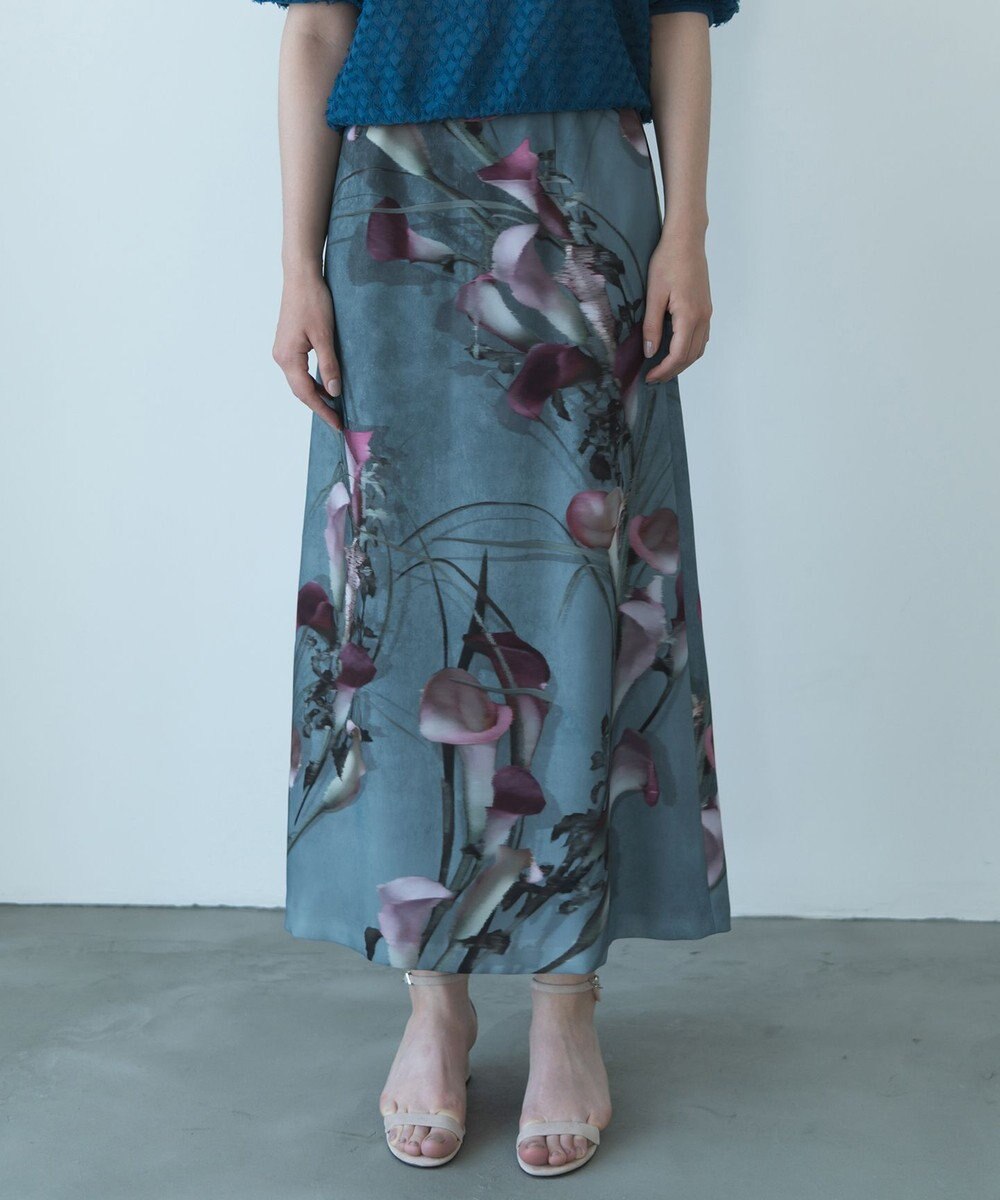 自由区 【カトリエムブーケ】Calla カラーモチーフスカート 