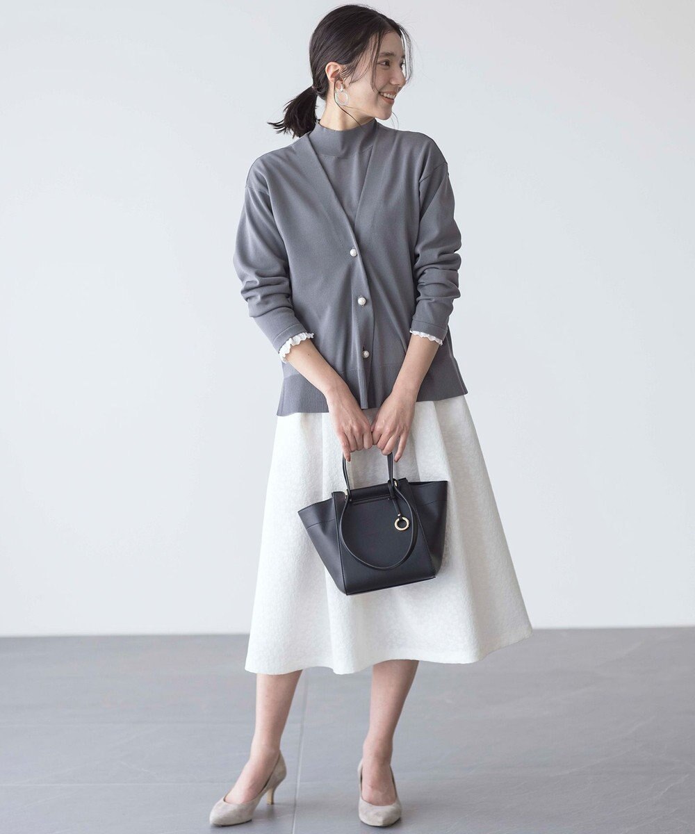 組曲 フラワージャカード フレアスカート 