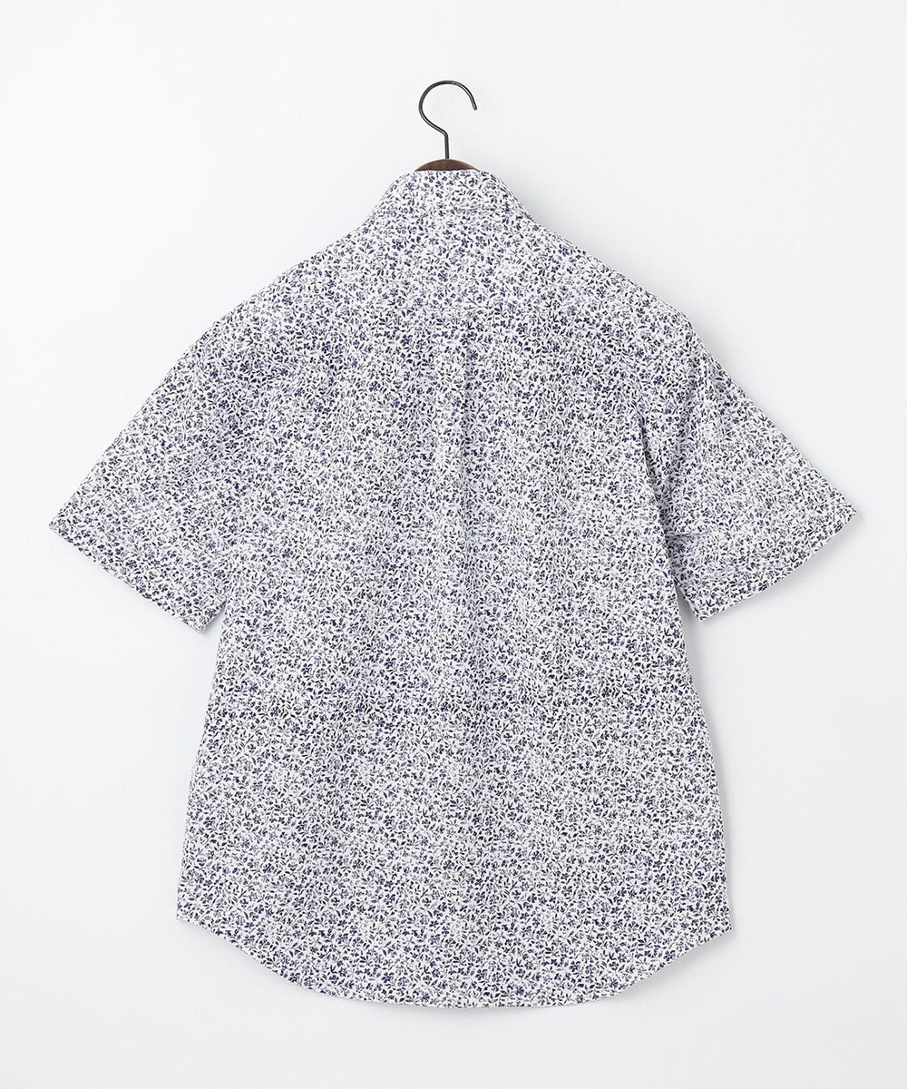 JOSEPH ABBOUD 【吸水速乾/イージーケア】シャンブレープリント ジャージ シャツ 