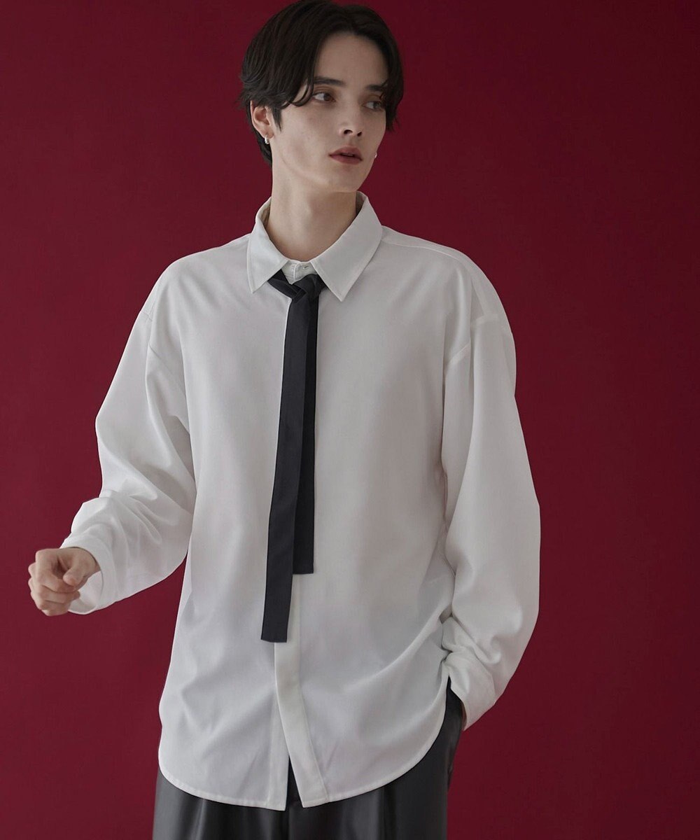 WEGO ボウタイシャツ(LS) 