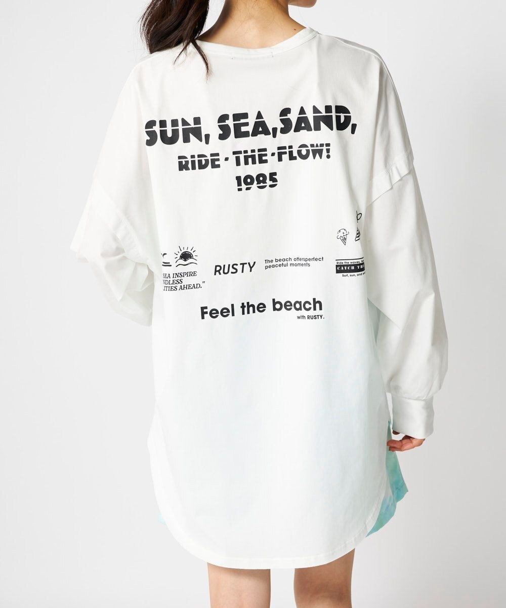 OP／FILA 【RUSTY】らくティブ｜プリント長袖Tシャツ 