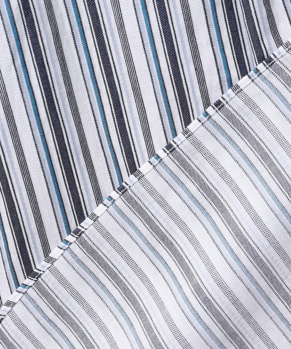 JOSEPH ABBOUD 【キングサイズ・サステイナブル】ソアロンストライプ 半袖 シャツ 