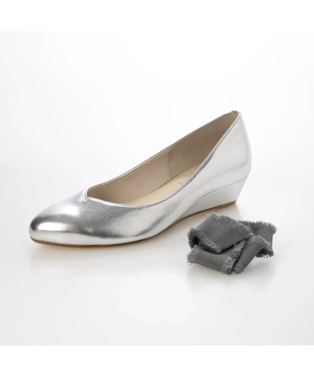 MODE ET JACOMO <MODE ET JACOMO>２WAYリボンコサージュウエッジパンプス 