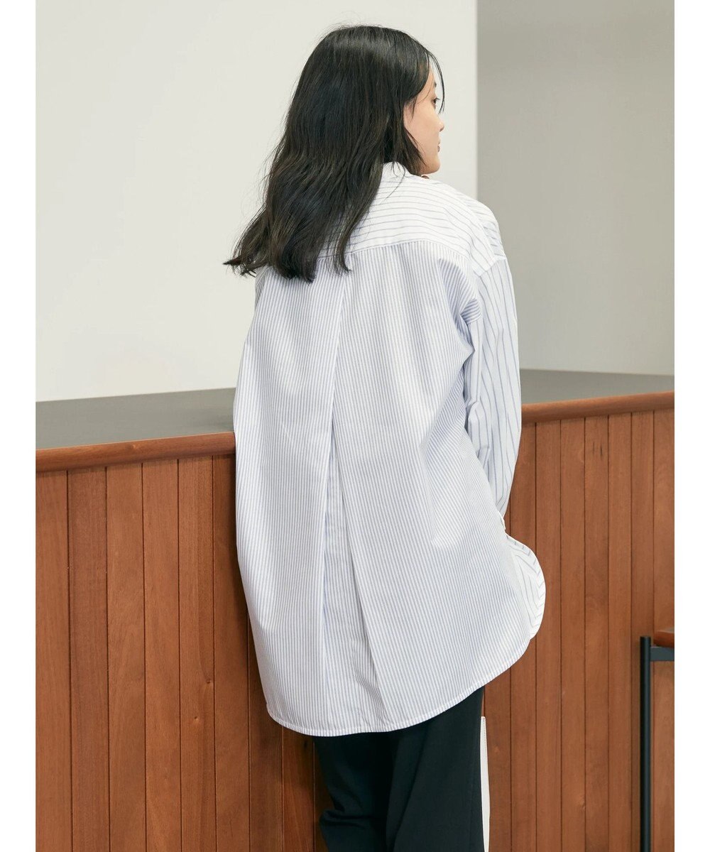 AMERICAN HOLIC イージーケアバンドカラーシャツチュニック 