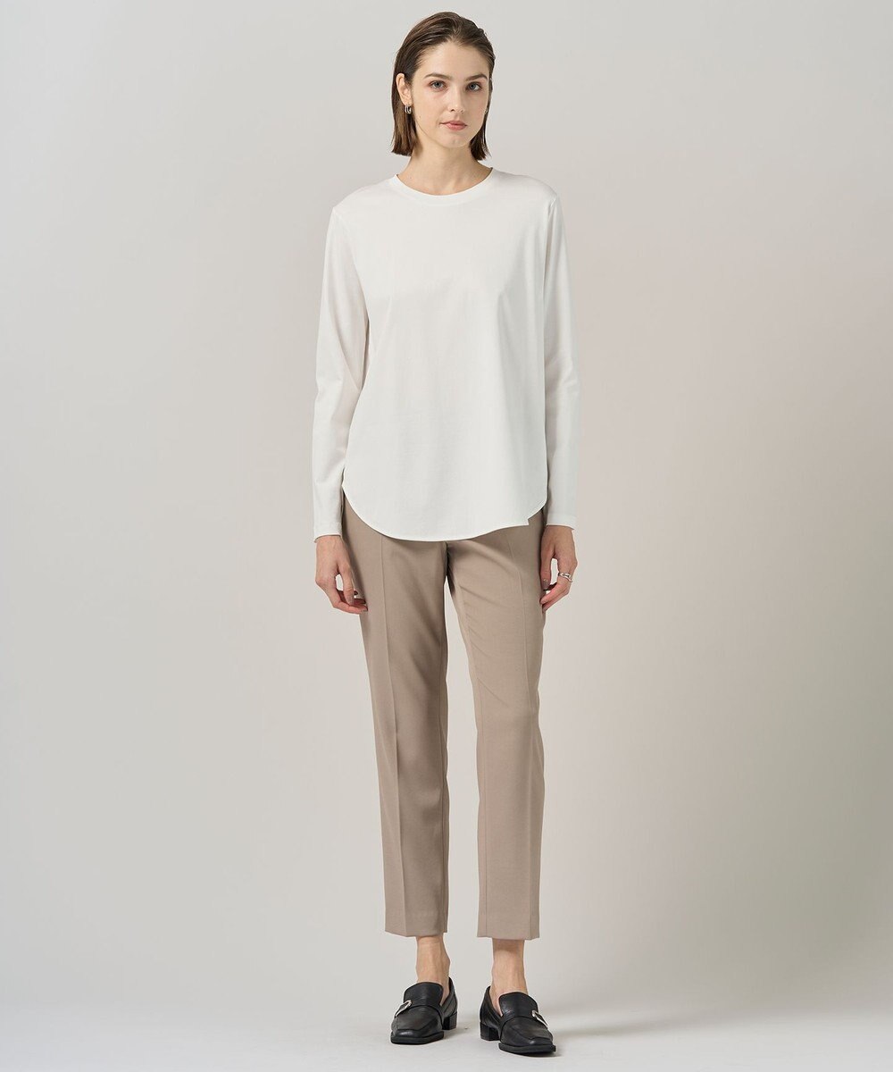 ICB 【洗える】 トリアセボディシェルピーチ スティックパンツ 