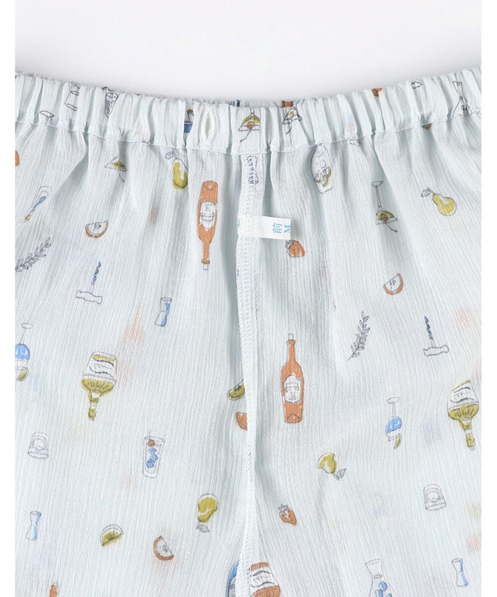 Wing パジャマ 綿100%(本体) 楊柳素材 高島ちぢみ（R） 3Lまで対応 大きいサイズ 5分袖 半袖 長ズボン レディース EP8047 ウイング／ワコール 