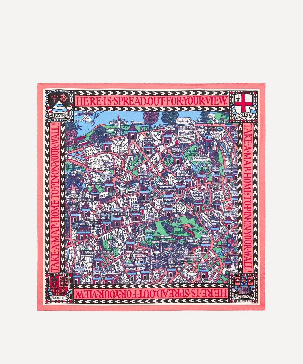 LIBERTY. ビッグ スモーク シルクツイルスカーフ 45 