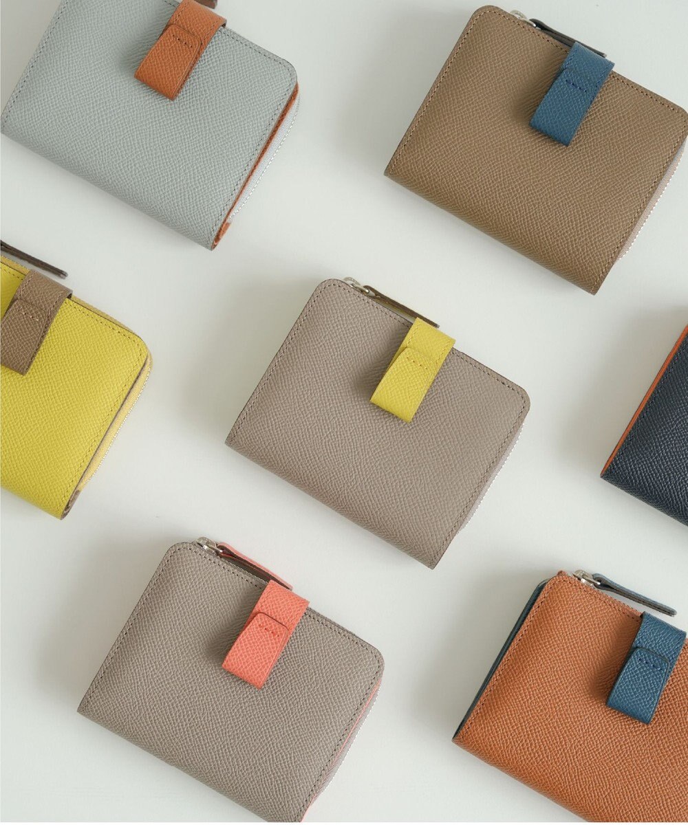 Atelier nuu 日本製 noble L字ファスナー二つ折りウォレット 