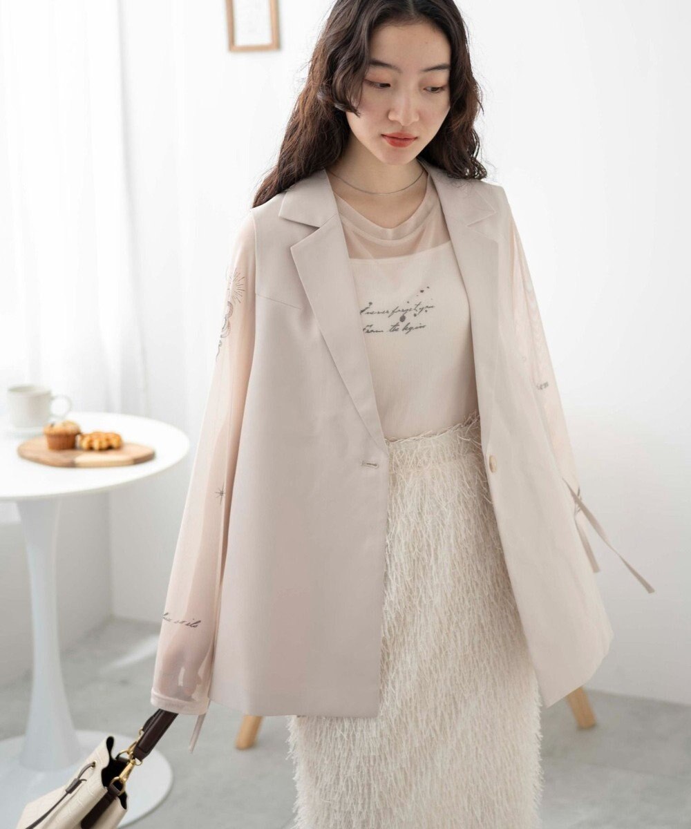 WEGO サイドリボンテーラードベスト 