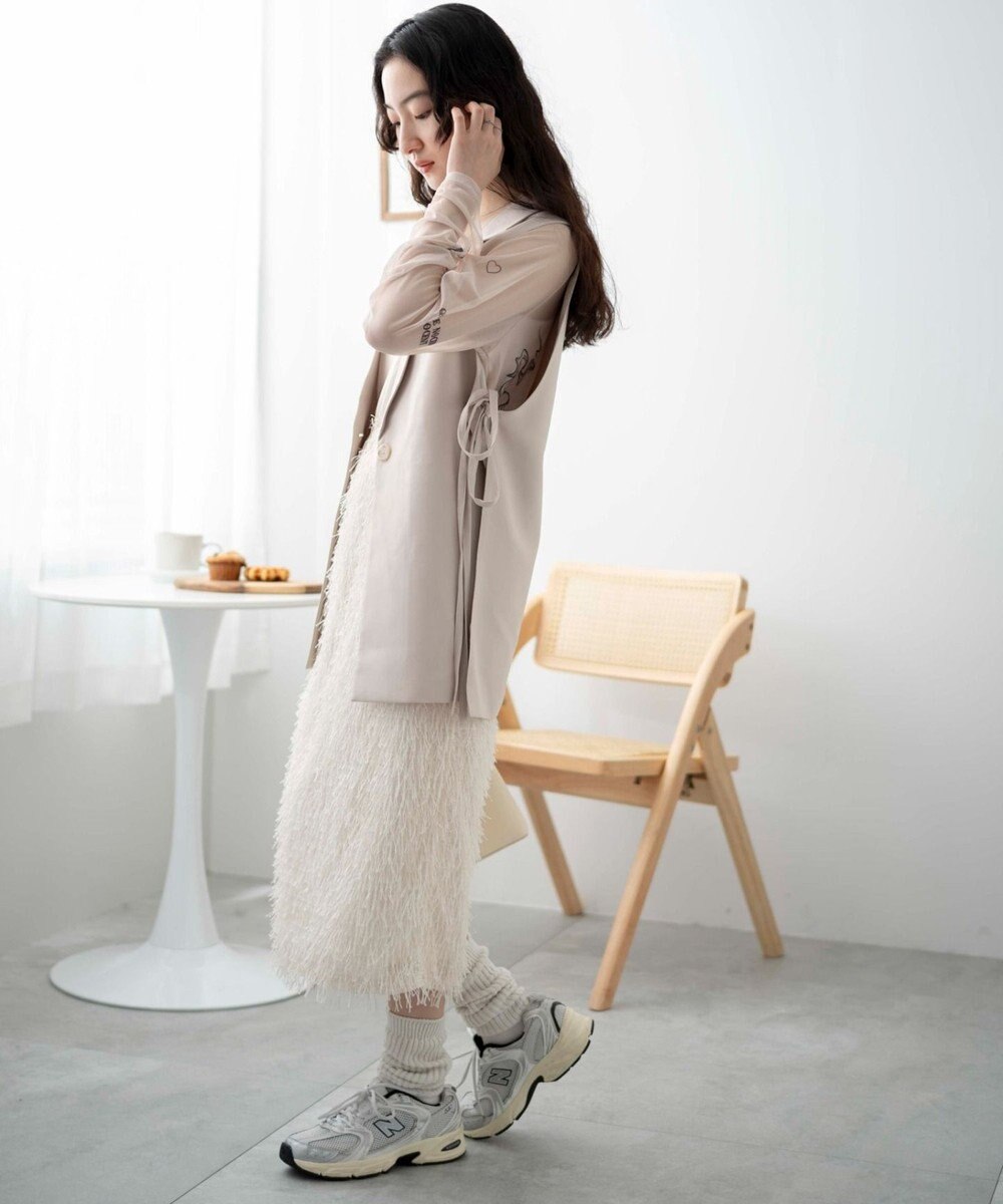 WEGO サイドリボンテーラードベスト 