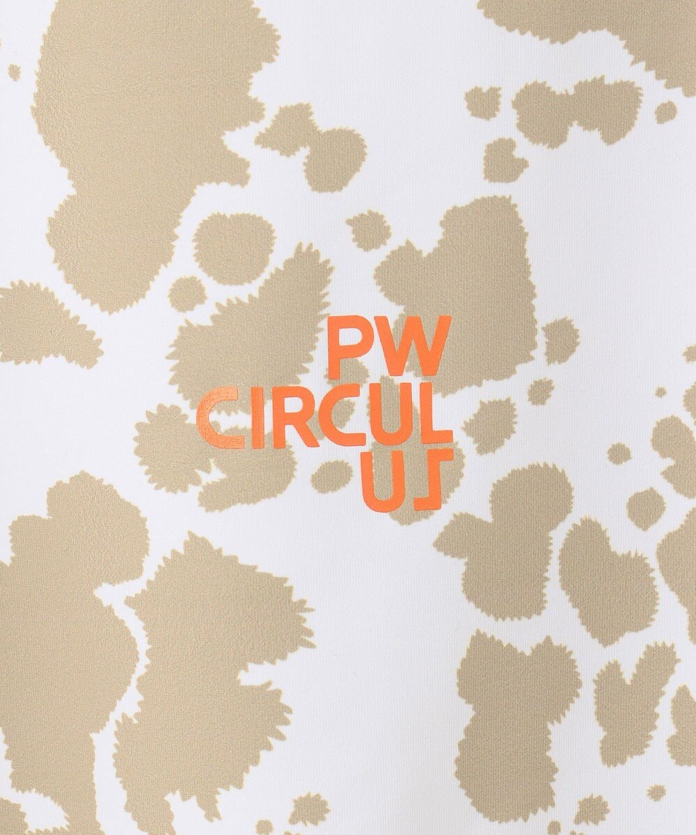 PW CIRCULUS 【WOMEN】【ストレッチ/UVケア】アニマルプリント モックネック シャツ 