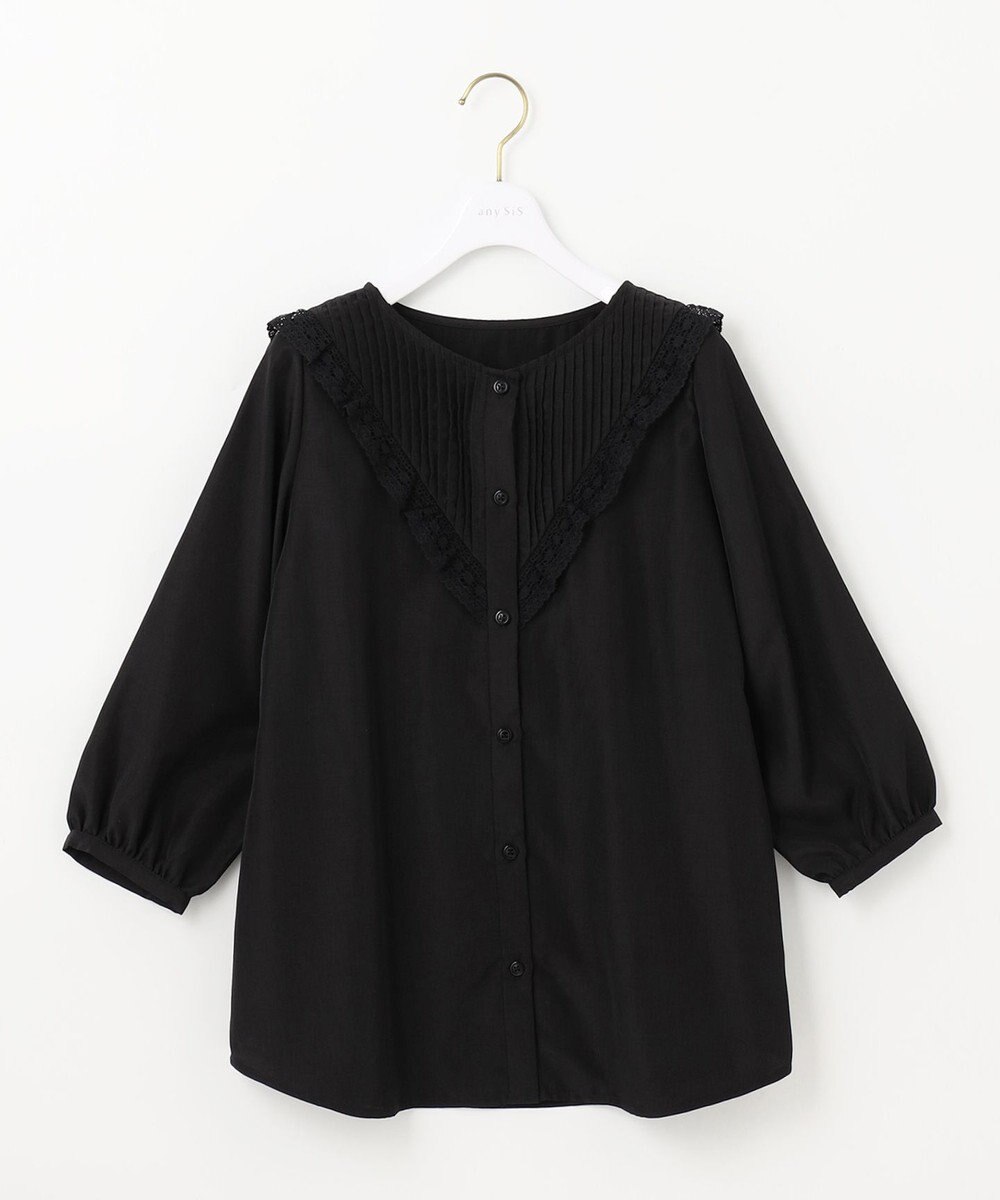 ANY SIS 【洗える】レースフリル ブラウス 