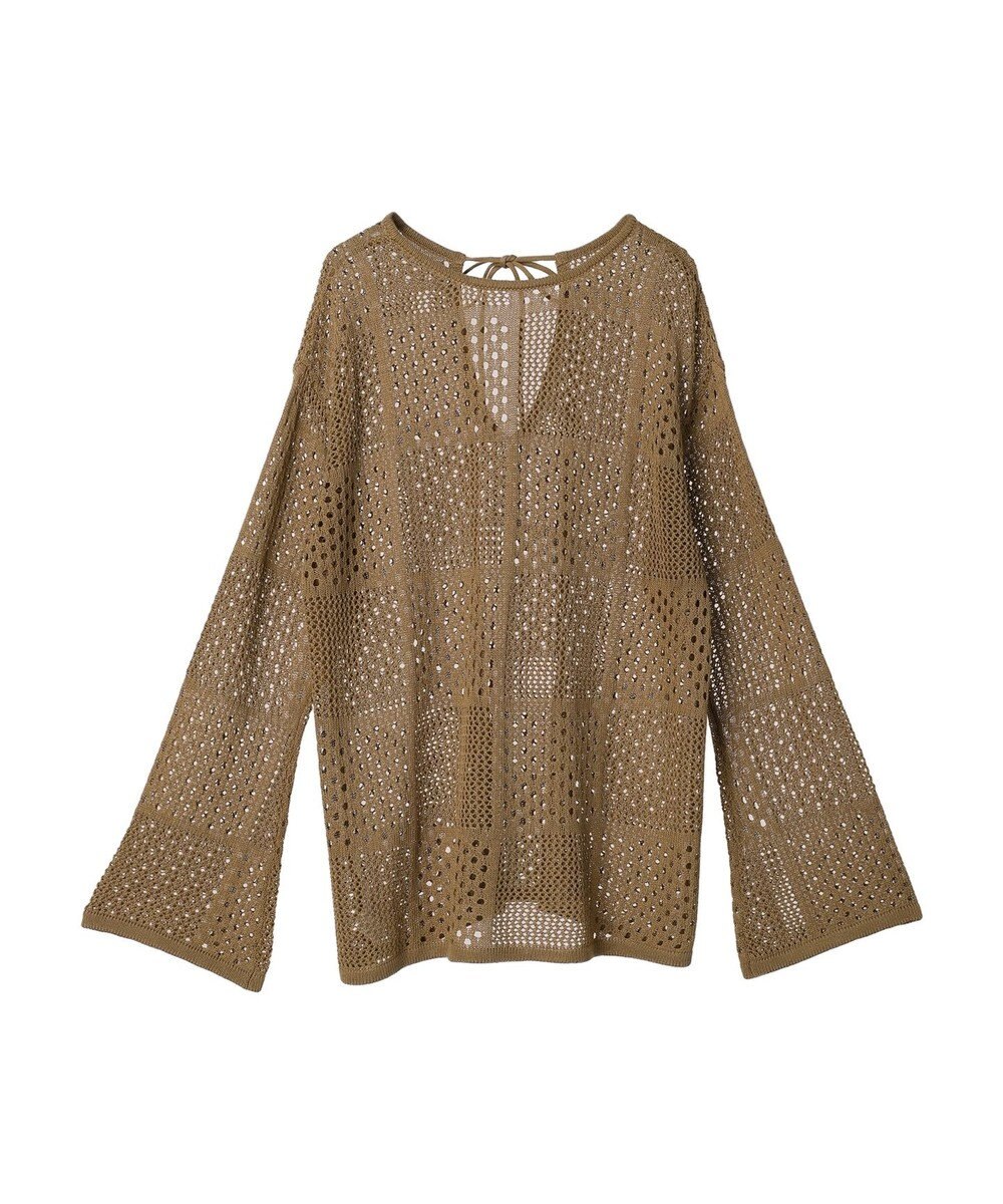 Green Parks ２ＷＡＹ透かし編みニットプルオーバー 