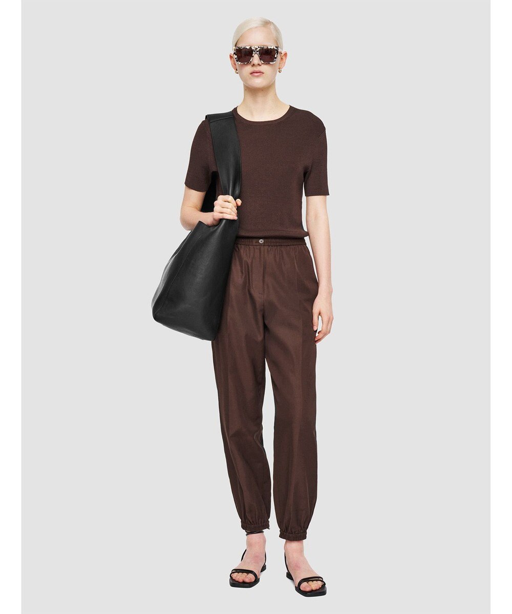 JOSEPH ソフトコットンシルク　クロップドトラウザーズ 