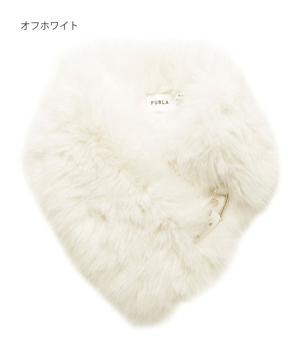 MOONBAT 【WEB限定】FURLA ベルト付きリッチフェイクファーマフラー 