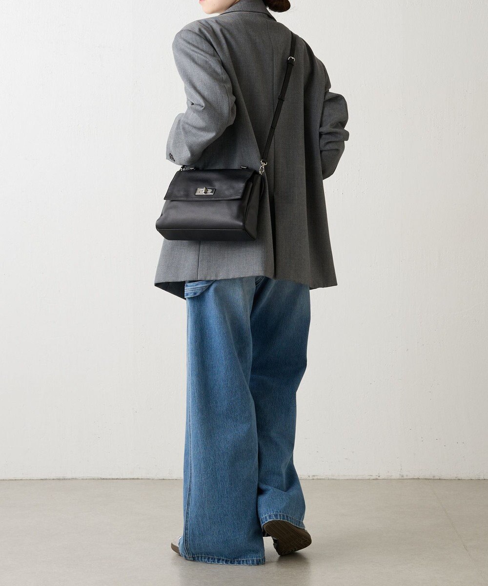 russet ソフトレザーフラップミニトートバッグ(CE-1674) 