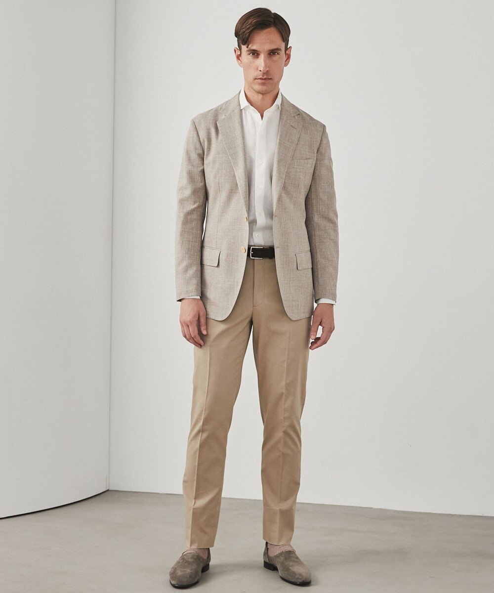 GOTAIRIKU ノルマンディリネン使用【洗える】カッタウェイカラー ソフトリネンシャツ 