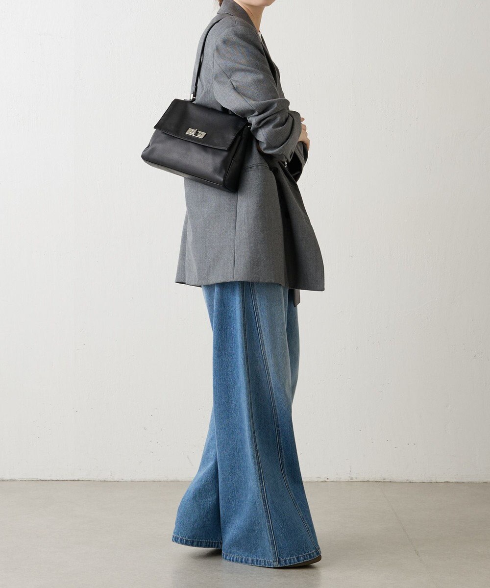 russet ソフトレザーフラップミニトートバッグ(CE-1674) 