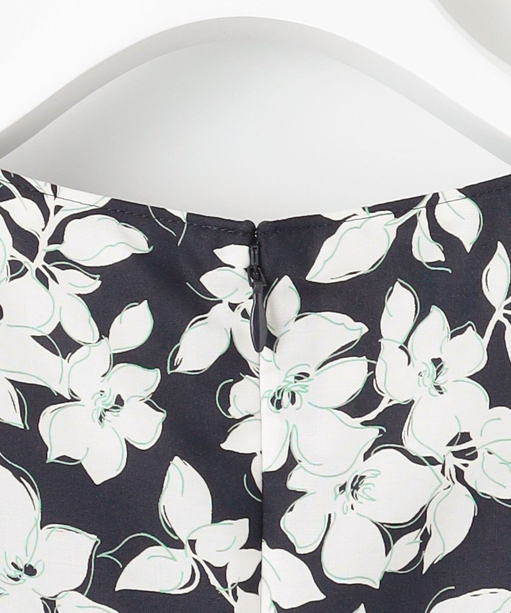 J.PRESS LADIES 【洗える】スパンフラワープリント  ワンピース 