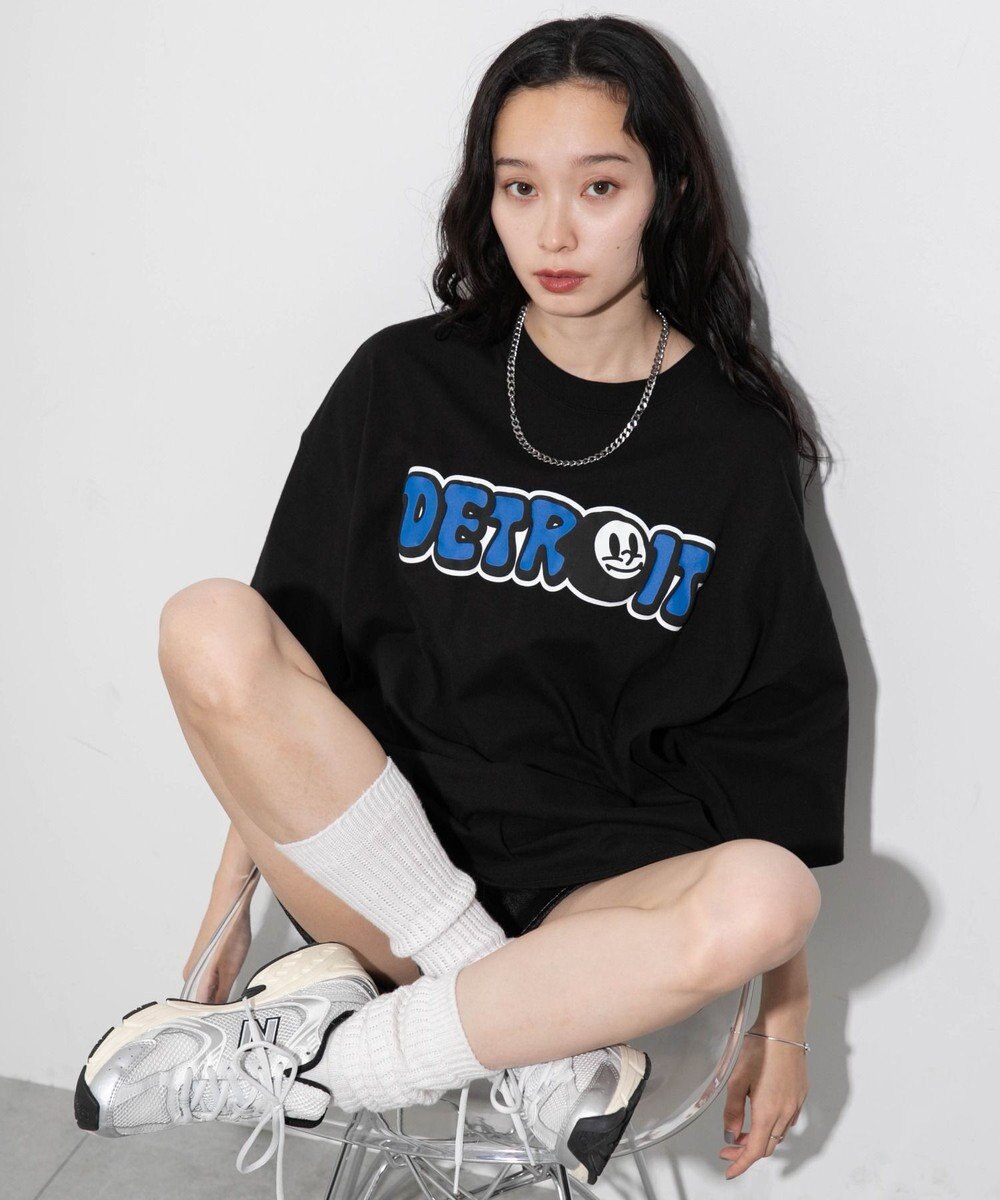 WEGO 【ユニセックス着用ITEM/ネックレス付き】アクセ付きグラフィックT（S） 