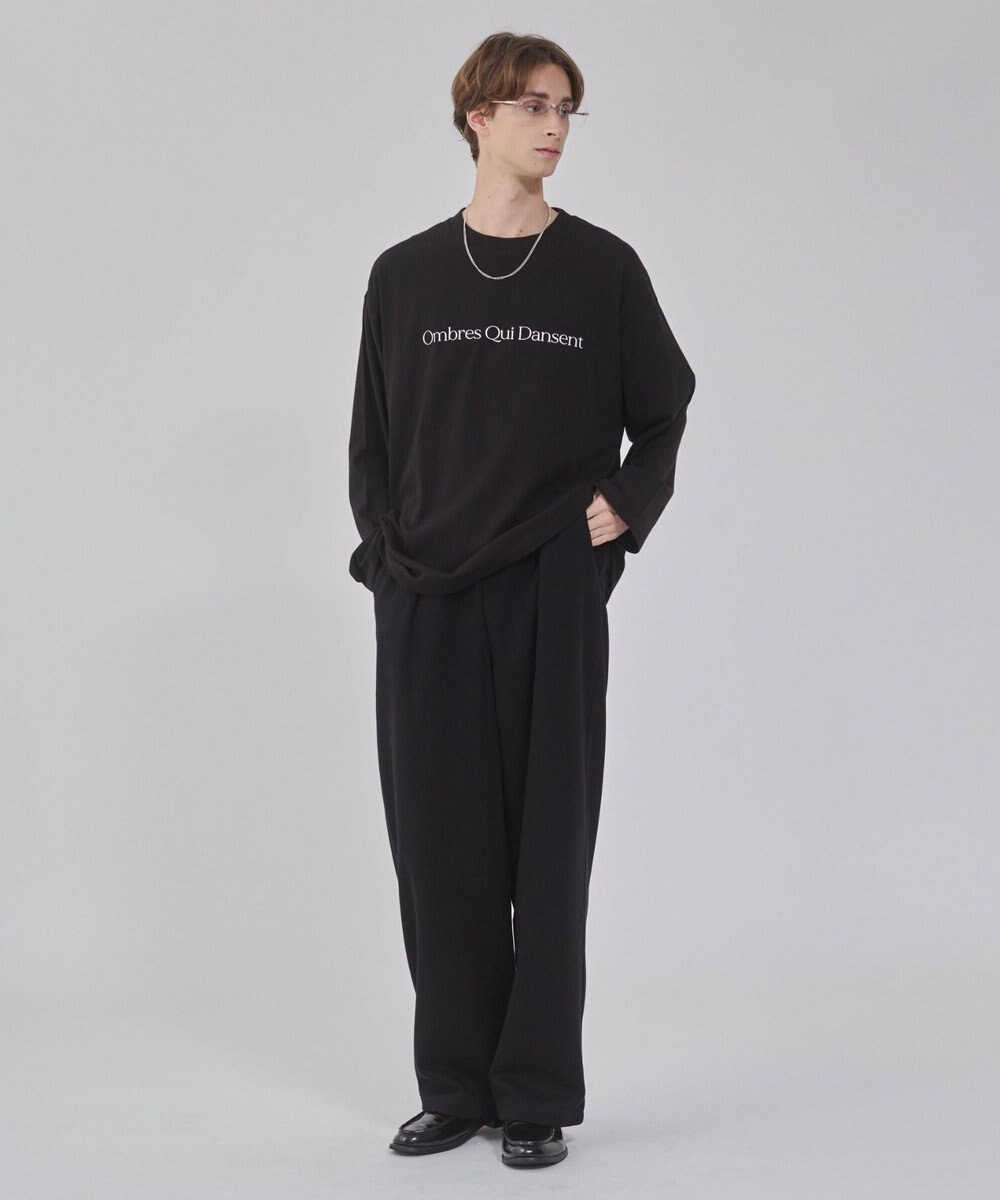 WEGO 【ウエストゴム/MLサイズ展開/ユニセックス着用ITEM】ボンディングワイドスウェットパンツ 