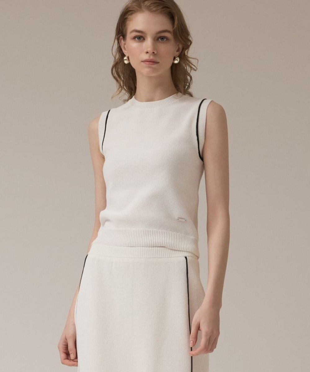 GRACE CONTINENTAL カノコニットトップ 