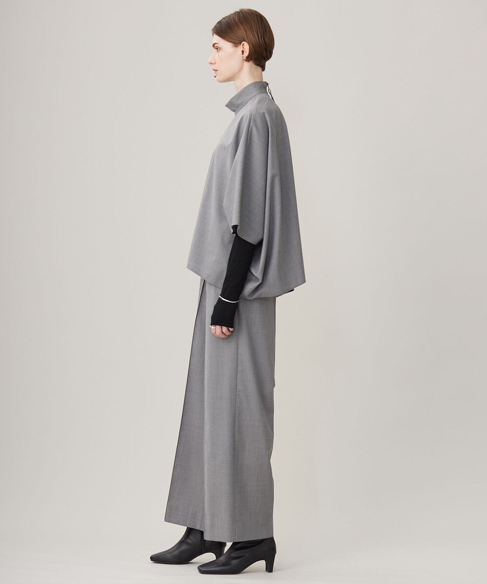 ICB 【洗える】Ｔ/Wブロード ワイドストレートパンツ 