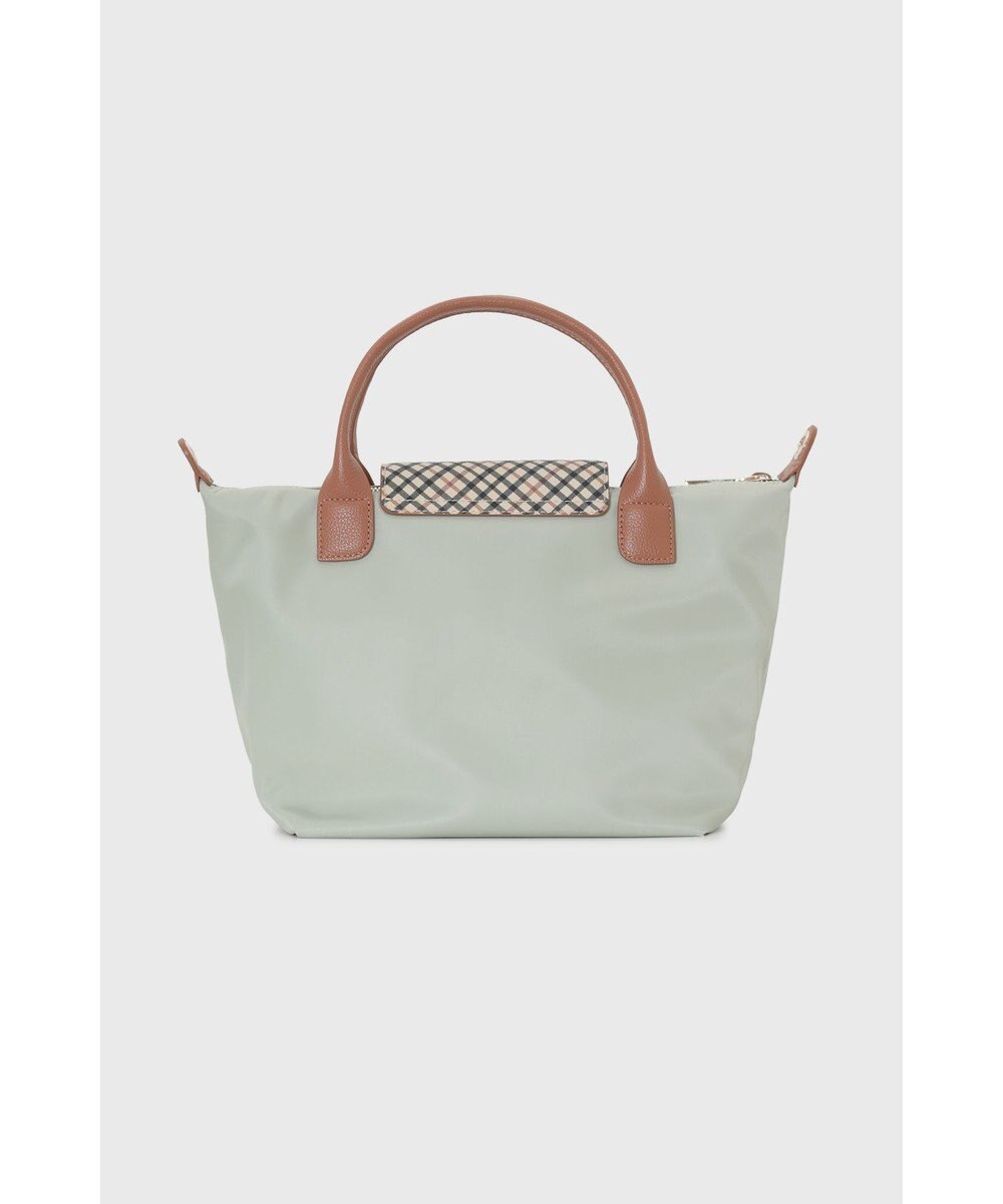 DAKS 【2WAY】ナイロン×牛革 ハウスチェック トートバッグ 