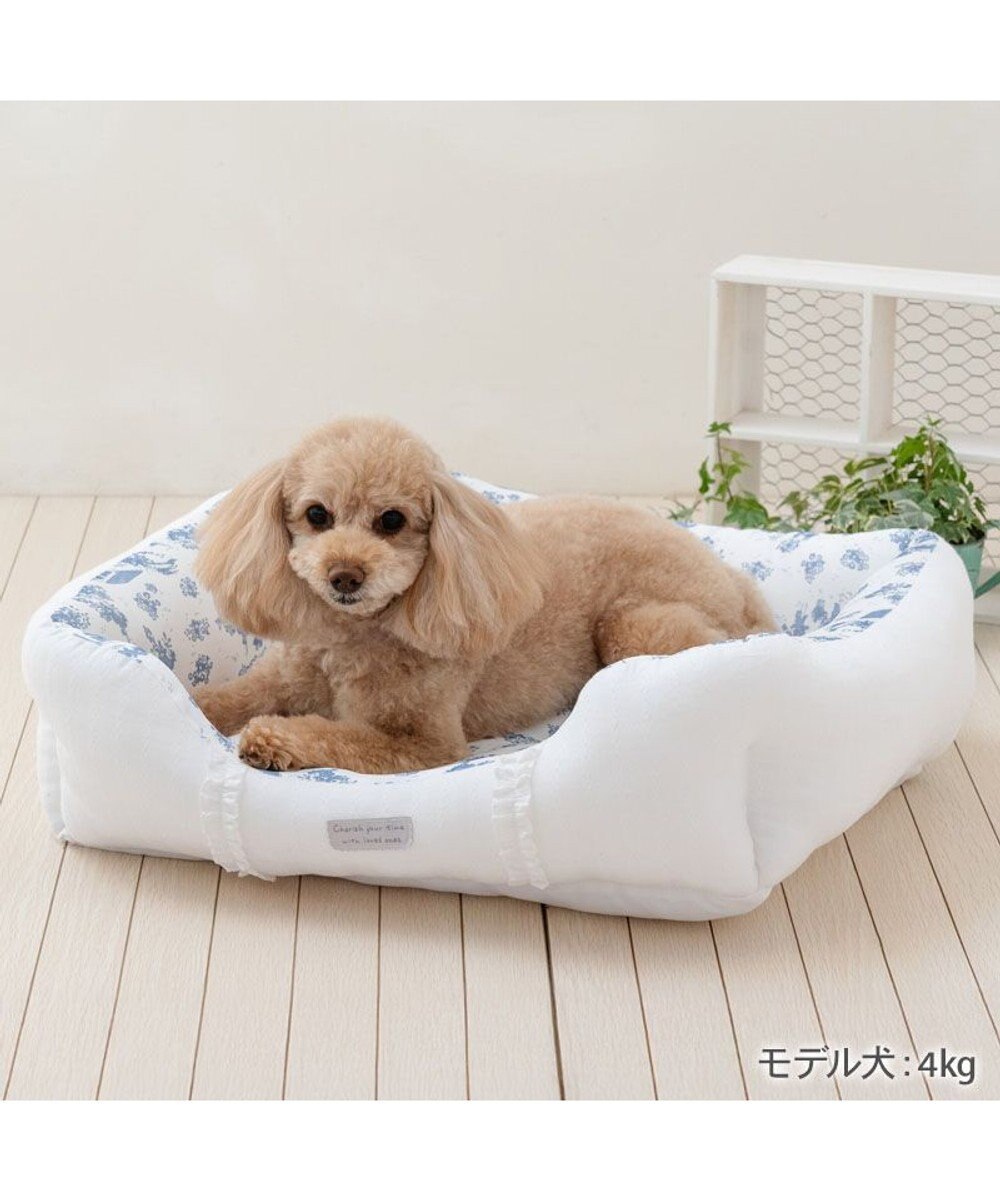 PET PARADISE ペットパラダイス クールカドラー 《トワルドジュイ柄》 四角型 Ｍ 