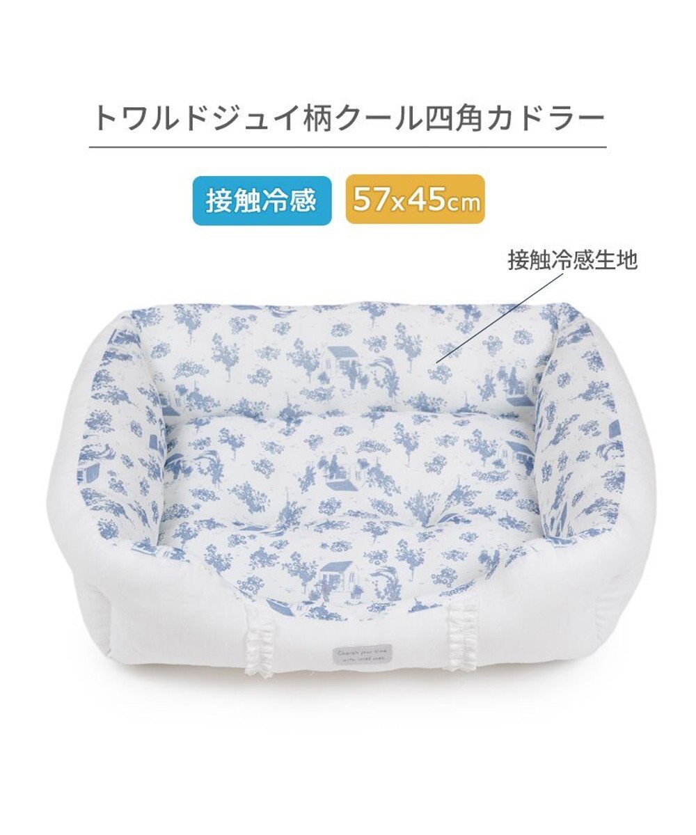 PET PARADISE ペットパラダイス クールカドラー 《トワルドジュイ柄》 四角型 Ｍ 